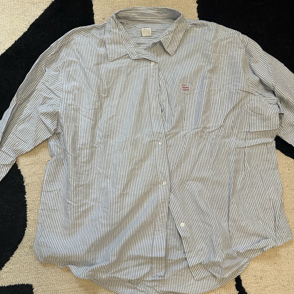 Classic Blue Striped Shirt